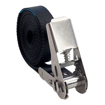 Стяжной ремень кольцевой из нержавеющей стали 25 мм. 0,8 т. 2 м.